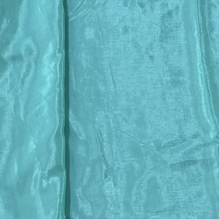 Sky Blue Solid Shantoon Fabric